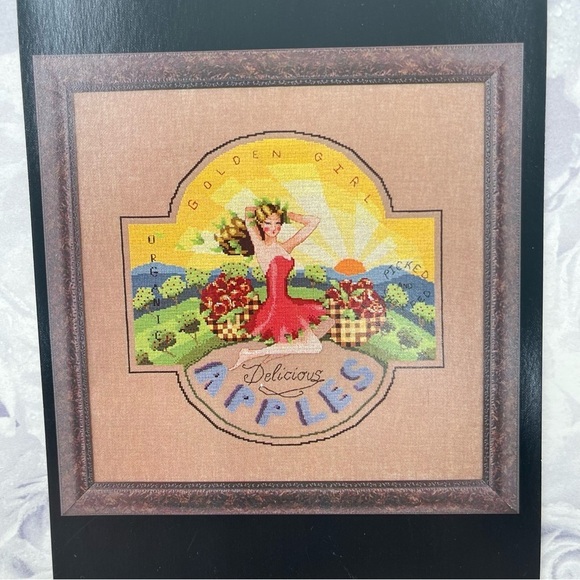 Mirabilia Designs "Golden Girl Apples" MD-118 Cross Stitch Pattern Nora Corbett - Picture 2 of 5